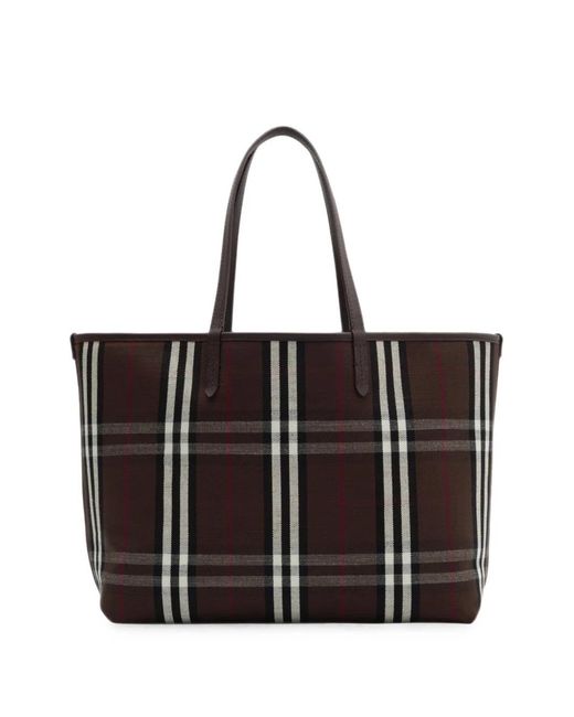 Burberry White Medium Reversible Bloomsbury Tote​