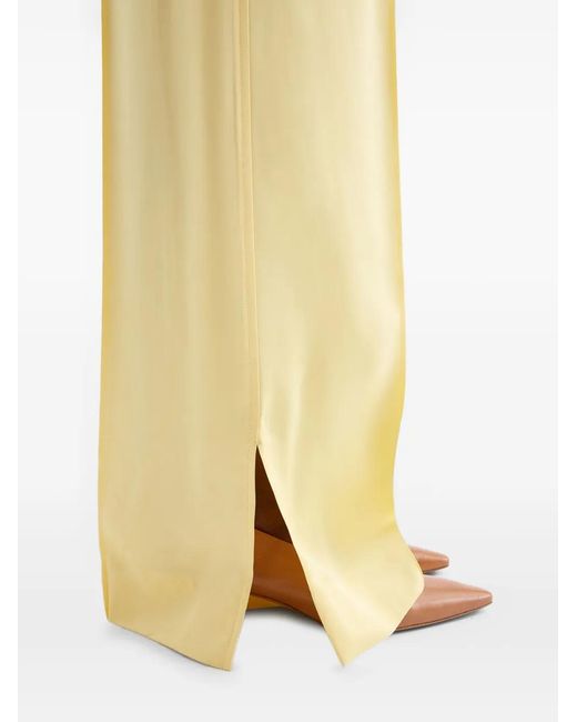 Jil Sander Yellow Envers Side-Slits Trousers