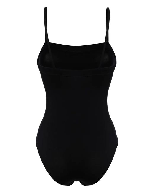 Eres Black Aquarelle Square-Neck Swimsuit