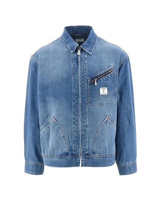Roy Rogers Blue Zip Denim Jacket for men