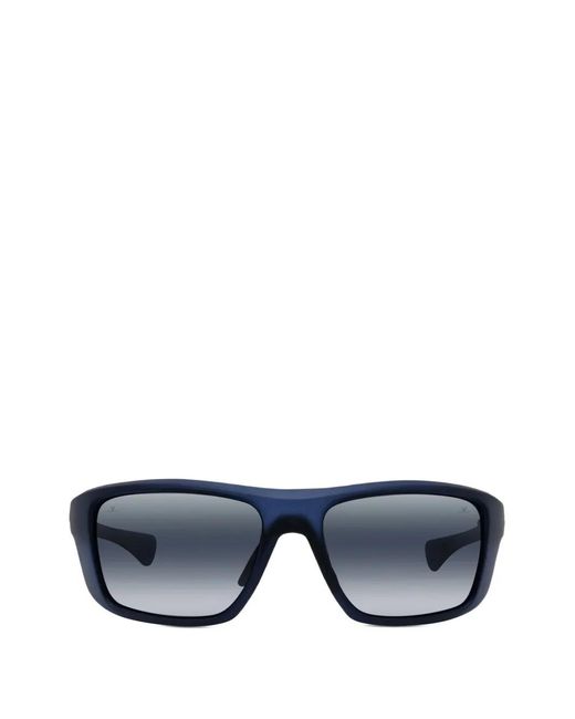 Vuarnet Blue Rectangle-Frame Sunglasses for men