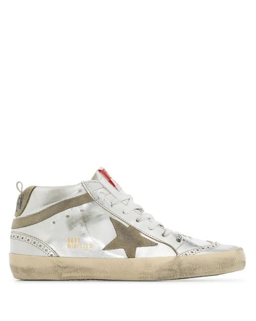 Golden Goose Deluxe Brand White Midstar Sneaker For