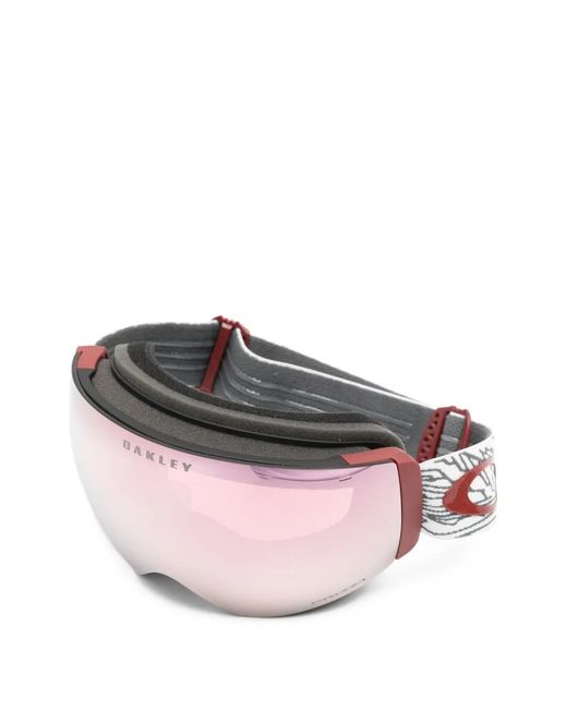 Oakley Pink Medium Flight Deck Pro Ski Goggles