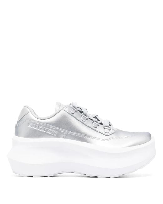 Comme des Garçons White X Salomon Platform Sneakers