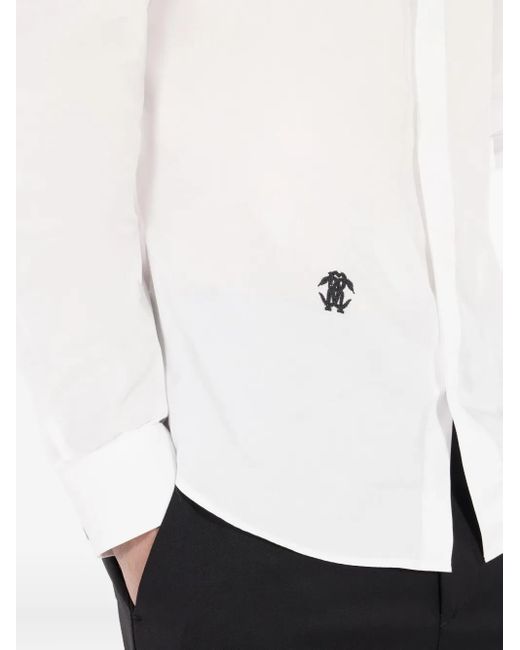 Roberto Cavalli White Cotton Shirt for men