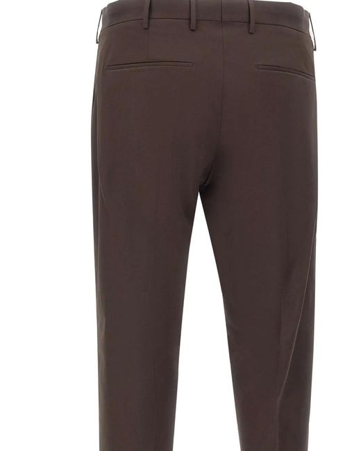 PT Torino Gray Belt-Loop Pocket Trousers for men