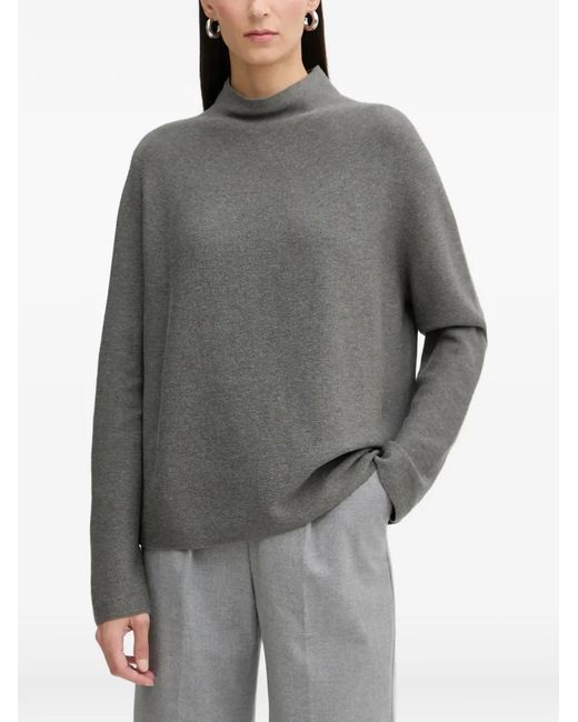 Marc O' Polo Gray Funnel-Neck Sweater