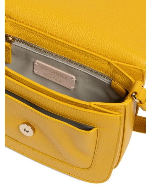Coccinelle Yellow Small C-Me Cocker Cross Body Bag