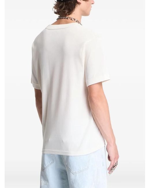 Y-3 White Logo-Print Short-Sleeve T-Shirt