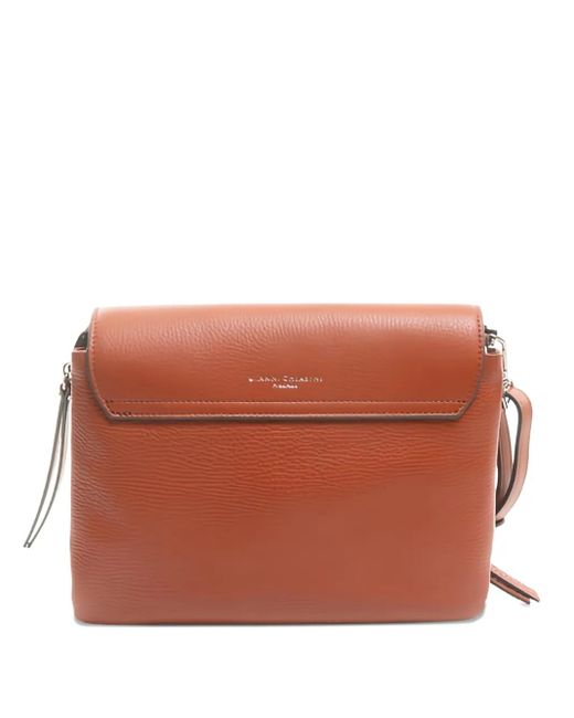 Gianni Chiarini Brown Leather Flap Cross Body Bag