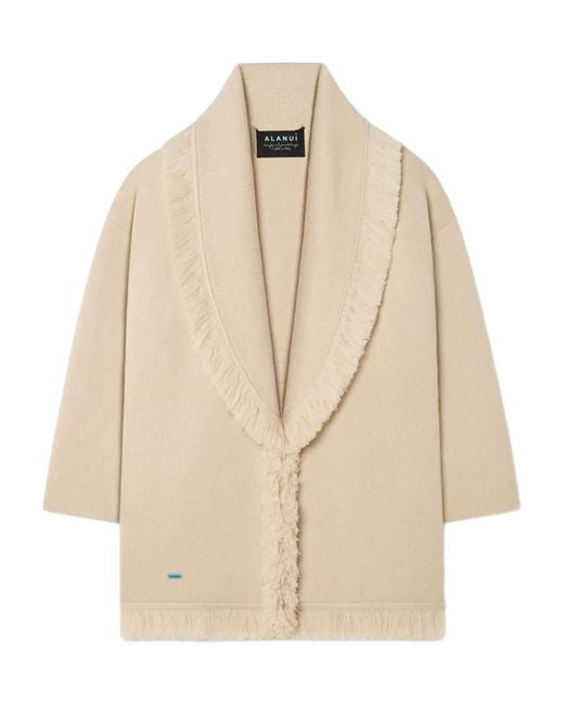 Alanui Natural Fringed Finest Coat