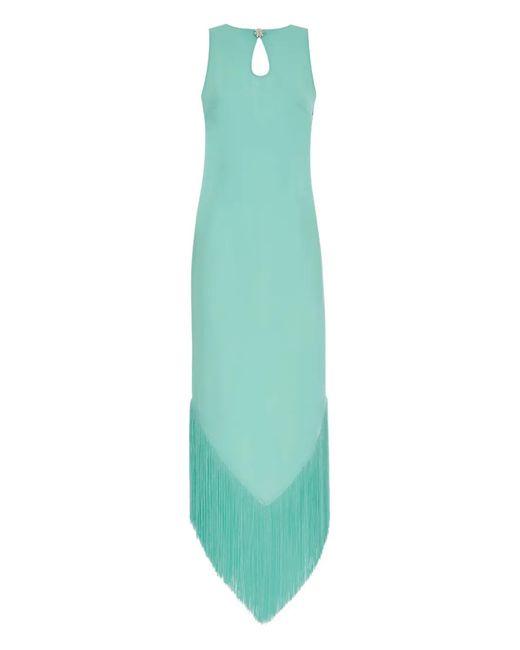 taller marmo green dress Taller Marmo Berlin Fringed Crepe Gown main image 1