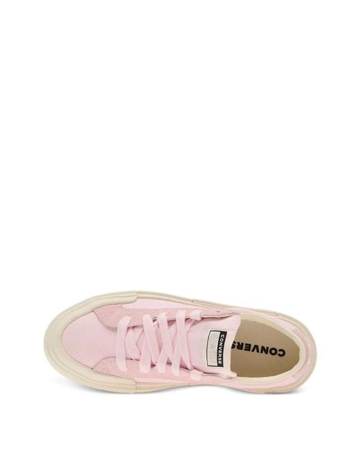 Converse Pink Suede-Panel Sneakers