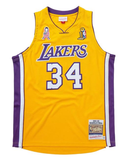 X La Lakers Débardeur À Logo Imprimé Mitchell & Ness pour homme en coloris Yellow