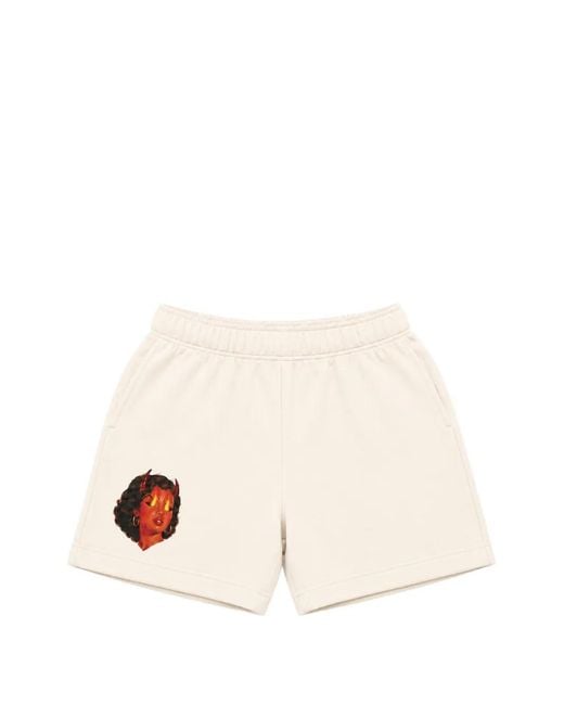 Melt Natural Graphic-Print Track Shorts for men