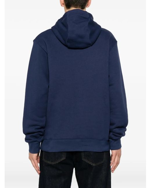 Nike Blue X Mlb Cooperstown Legacy New York Yankees Drawstring Hoodie for men