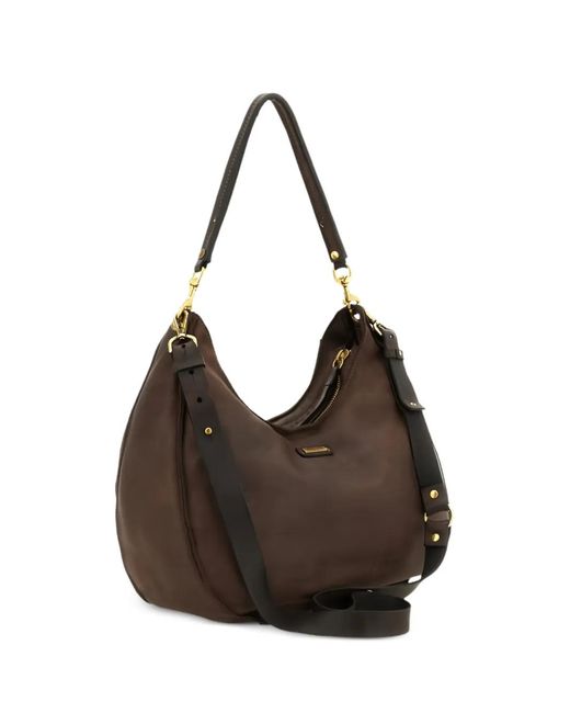 Caterina Lucchi Brown Ludovica Leather Shoulder Bag