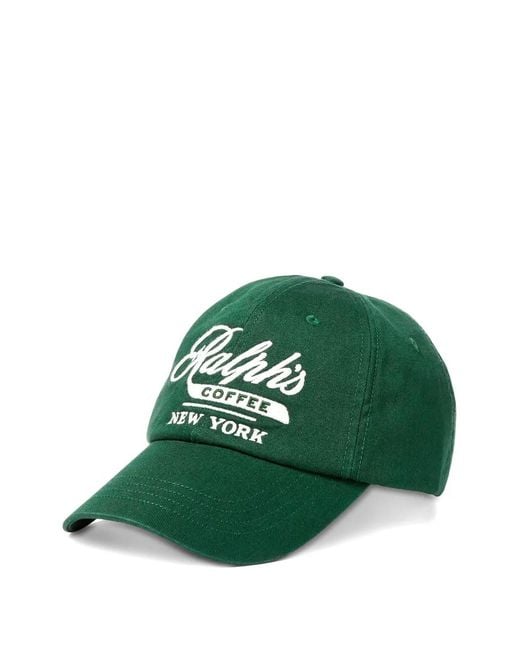 Polo Ralph Lauren Green Ralph's Coffee Embroidered Baseball Cap