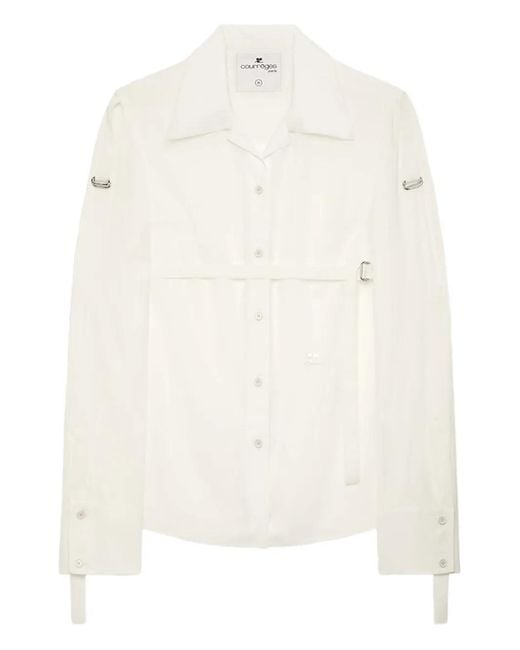 Courreges White Strap Shirt