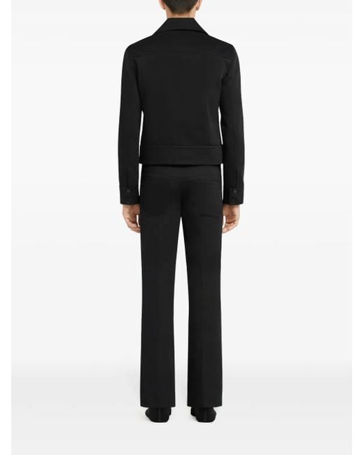 Courreges Black Flap-Pocket Shirt Jacket for men