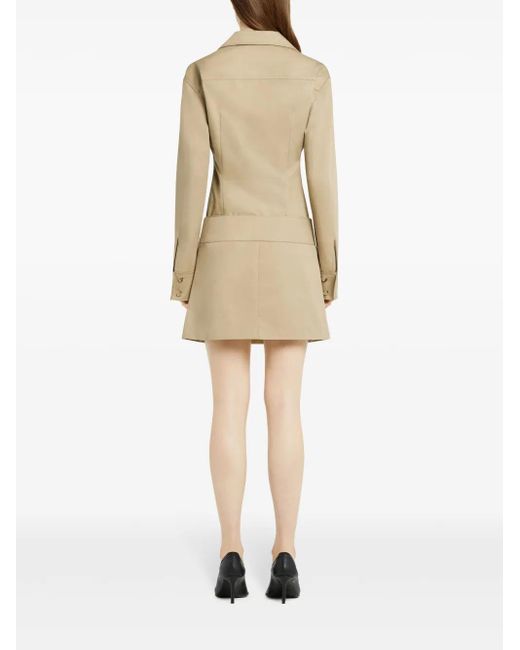 Falda corta con cinturón Courreges de color Natural