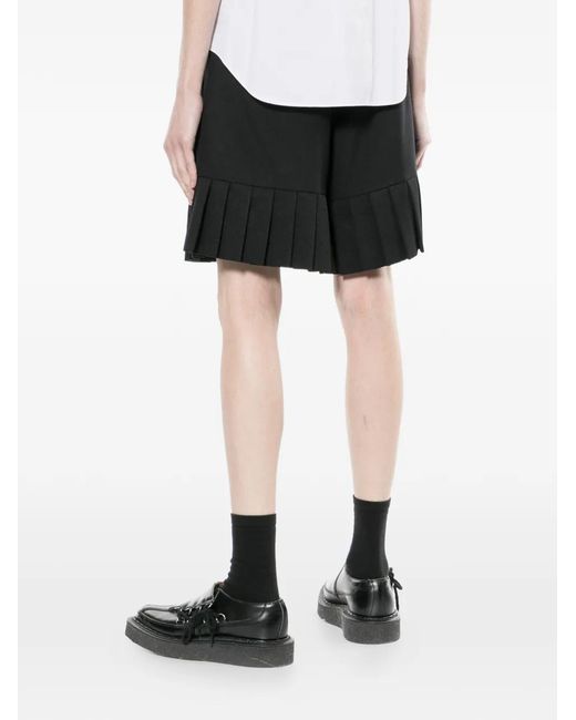 Noir Kei Ninomiya Black Pleated Shorts