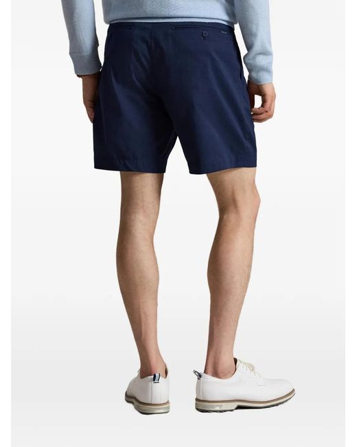 Ralph Lauren Blue Pleated Tailored Shorts for men