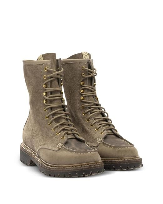 Visvim Brown Bottines En Cuir À Lacets for men
