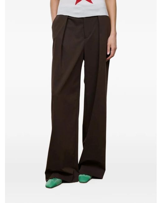 Staud Black Maysen Pleated Trousers