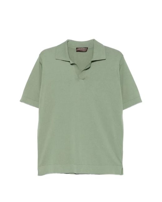 FILIPPO DE LAURENTIIS Green Short-Sleeve T-Shirt for men