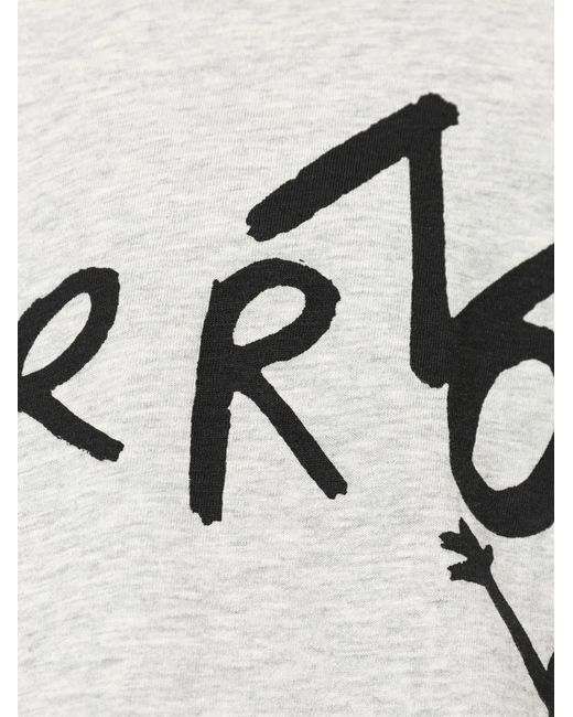 Comme des Garçons White Graphic-Print Cotton T-Shirt for men