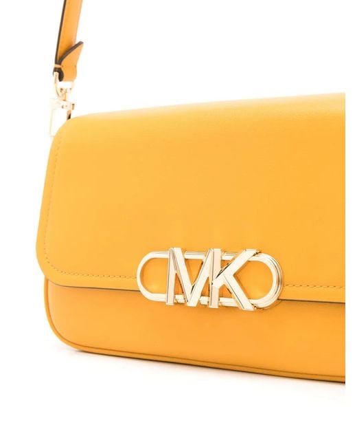 MICHAEL Michael Kors Metallic Medium Parker Leather Shoulder Bag