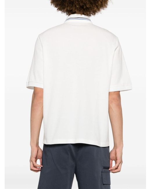 Fendi Poloshirt mit FF in White für Herren