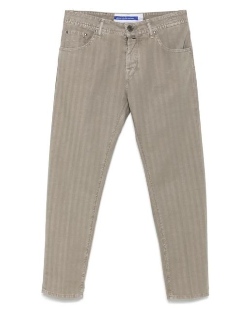 Jacob Cohen Gray Scott Trousers for men