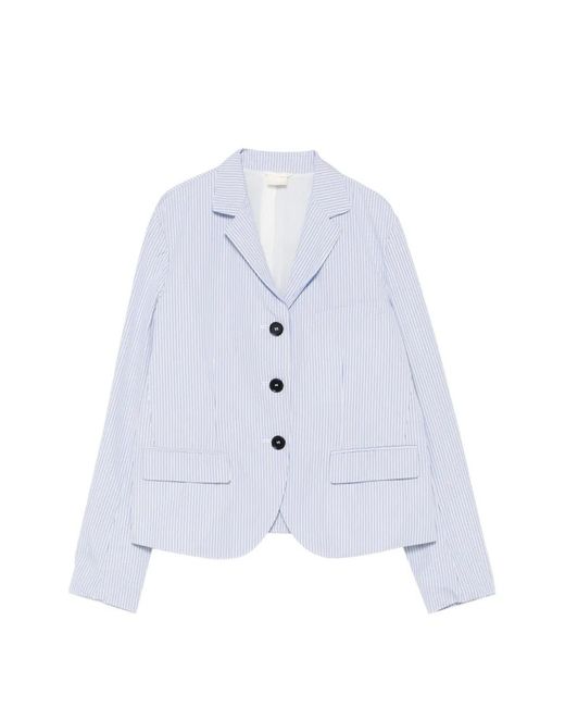 Blazer A Rayas Con Botones Aspesi de color White
