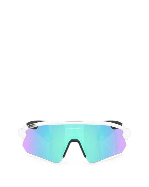 Oakley Blue Stunt Devil Geometric-Frame Sunglasses