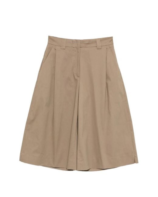 Thelatest Natural Dakota Wide-Leg Shorts