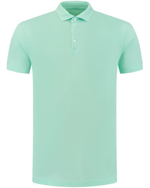 Fedeli Green Knitted Polo Shirt for men
