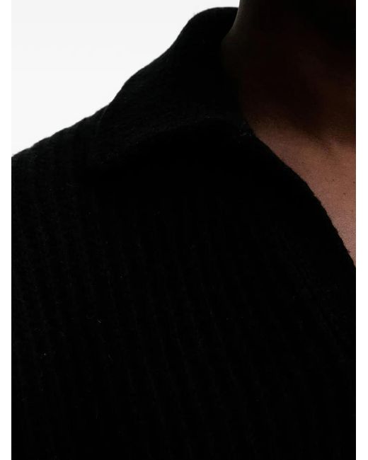 Filippa K Black Ribbed Sweater for men