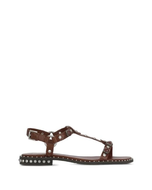 Ash Multicolor Sandales Podium En Cuir