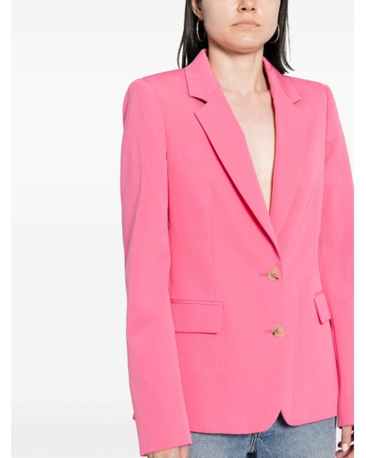 Stella McCartney Blazer Met Enkele Rij Knopen in het Pink
