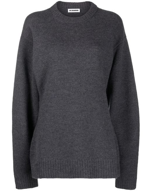 Jil Sander Black Crew-Neck Wool Jumper