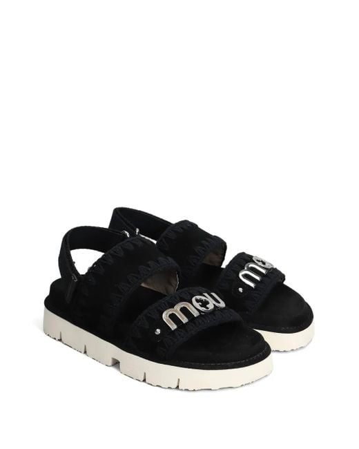 Mou Black Bio Sandals