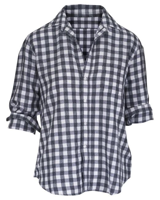 Frank & Eileen Blue Check-Print Shirt