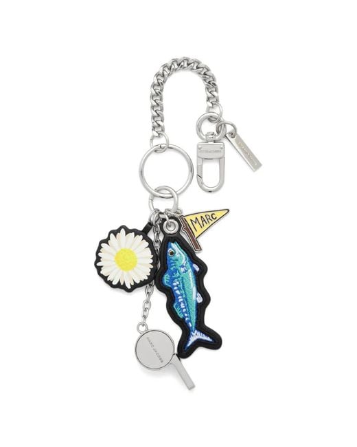 Marc Jacobs White The Camp Whistle Bag Charm