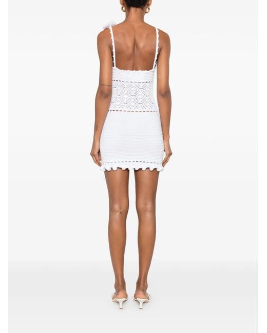 retroféte White Orleane Mini Dress