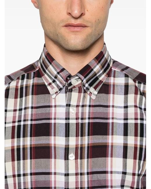 Boss Red Plaid-Check Shirt for men