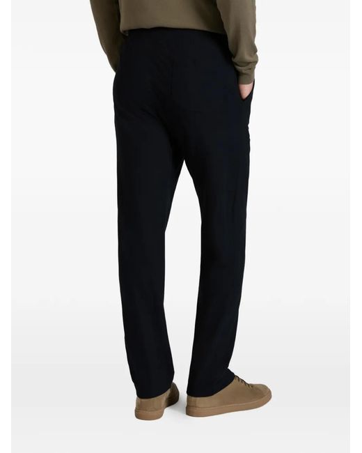 Zanone Black Slim Trousers for men