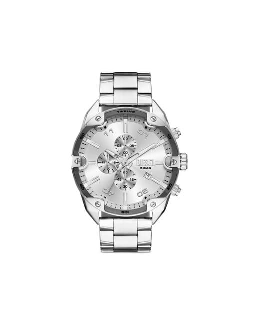 DIESEL Gray Dz4677 Spiked 49Mm Watch for men