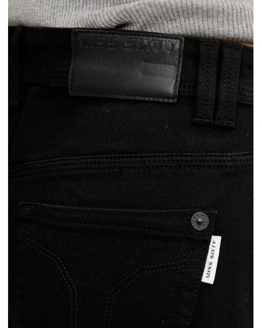 Miss Sixty Black Button-Fly Jeans